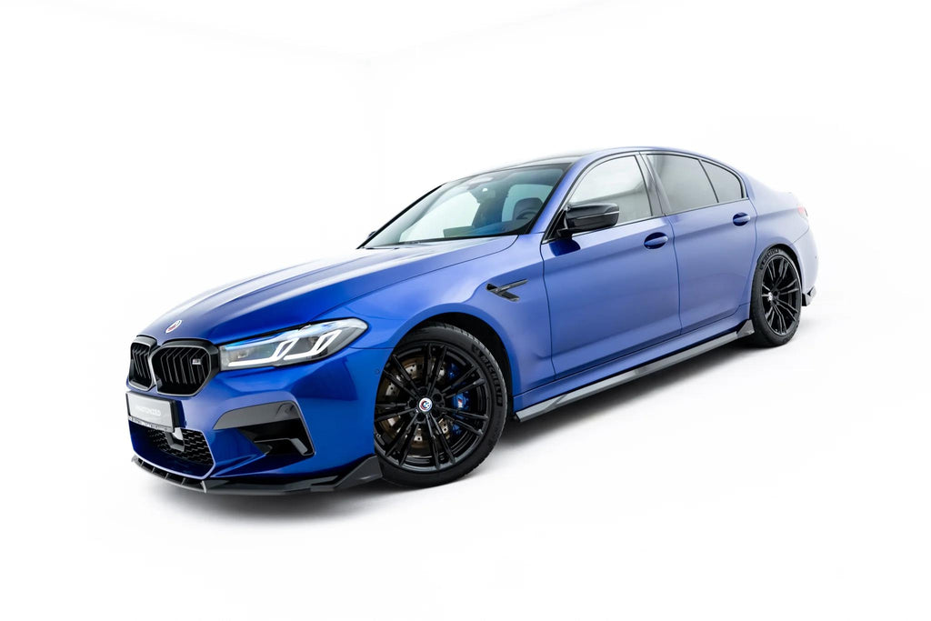 Maxton Design Street+ Seitenschweller Leisten V.2 passend für BMW M5 F90 schwarz Hochglanz