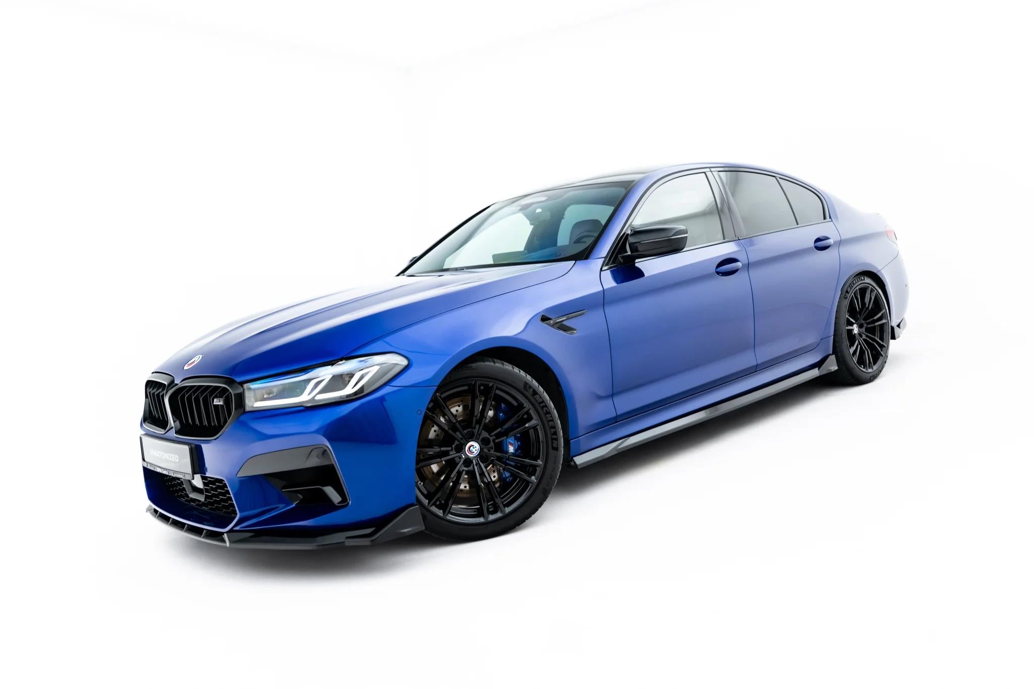 Maxton Design Street+ Seitenschweller Leisten V.2 passend für BMW M5 F90 schwarz Hochglanz