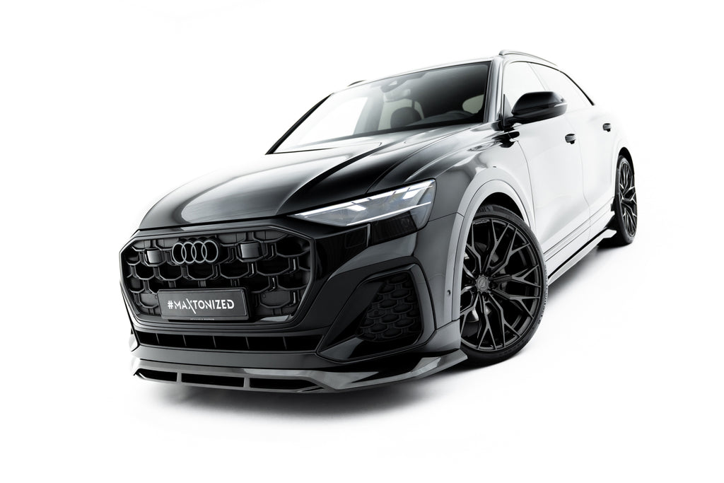 Maxton Design Prepreg Carbon Fiber Street+ Spoilerlippe Front Ansatz passend für Audi SQ8 / Q8 S-Line Mk1 Facelift