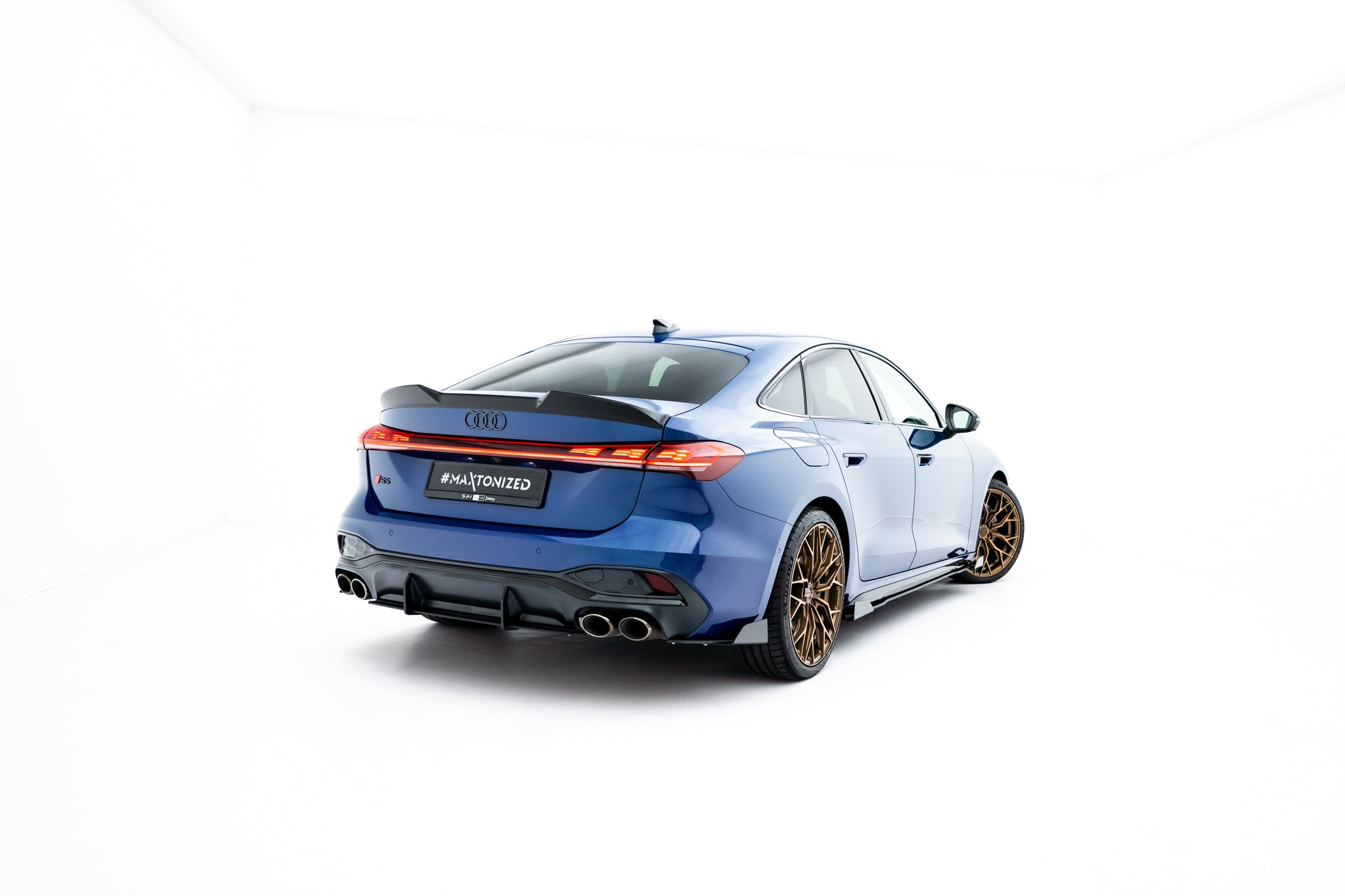Maxton Design Street Pro Heckschürze passend für Audi S5 Limousine / Avant B10