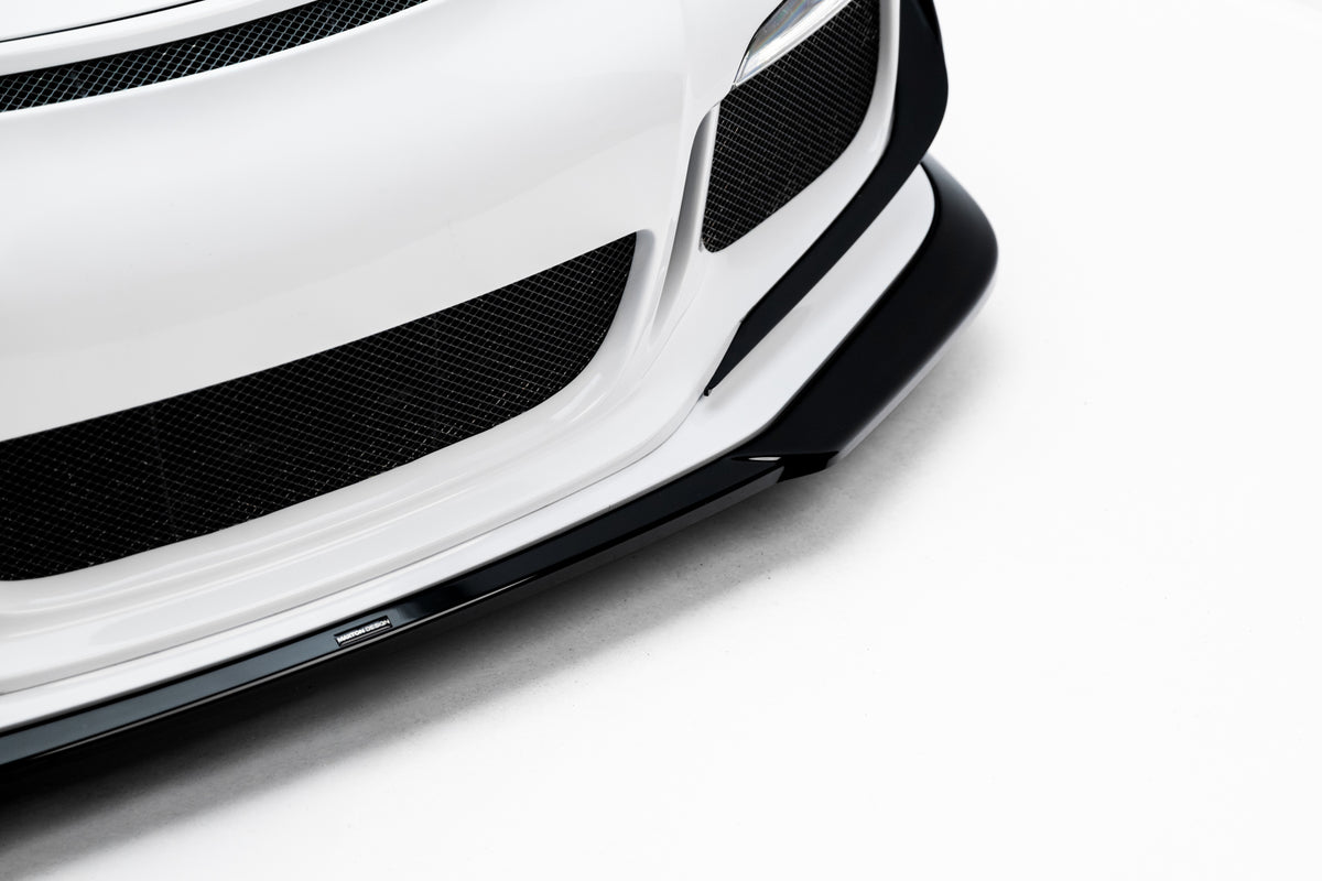 Maxton Design Street+ Spoilerlippe Front Ansatz für Porsche 911 GT3 991 [2011-2016] | Schwarz Hochglanz | ABS-Kunststoff