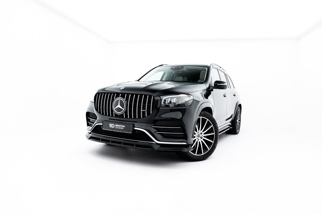 Maxton Design Street+ Spoilerlippe Front Ansatz V.2 passend für Mercedes-Benz GLS AMG-Line X167 schwarz Hochglanz