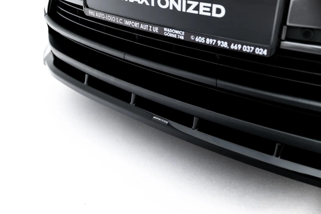 Maxton Design Street+ Spoilerlippe Front Ansatz Passend für Opel Grandland Mk1 Schwarz Hochglanz