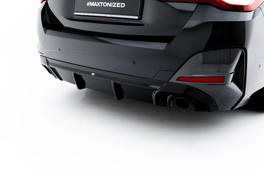 Maxton Design Diffusor Heck Ansatz passend für BMW 4er M-Paket Gran Coupe G26