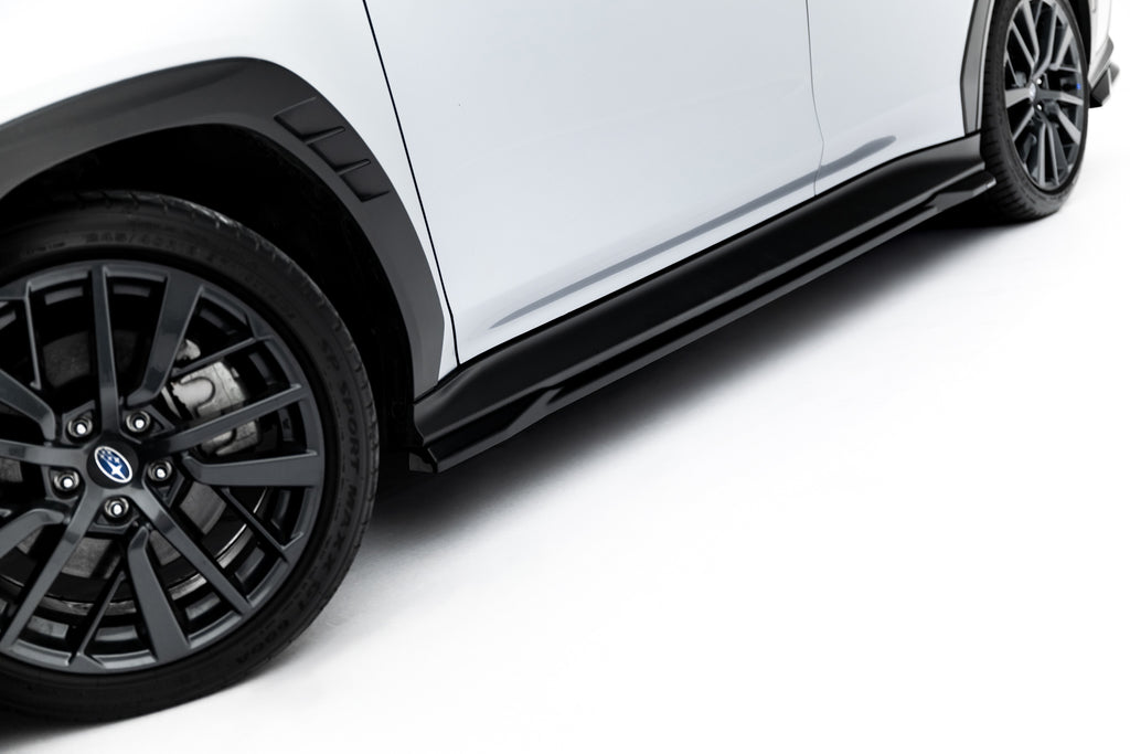 Maxton Design Street+ Seitenschweller Leisten passend für Subaru WRX STI Mk2 schwarz Hochglanz