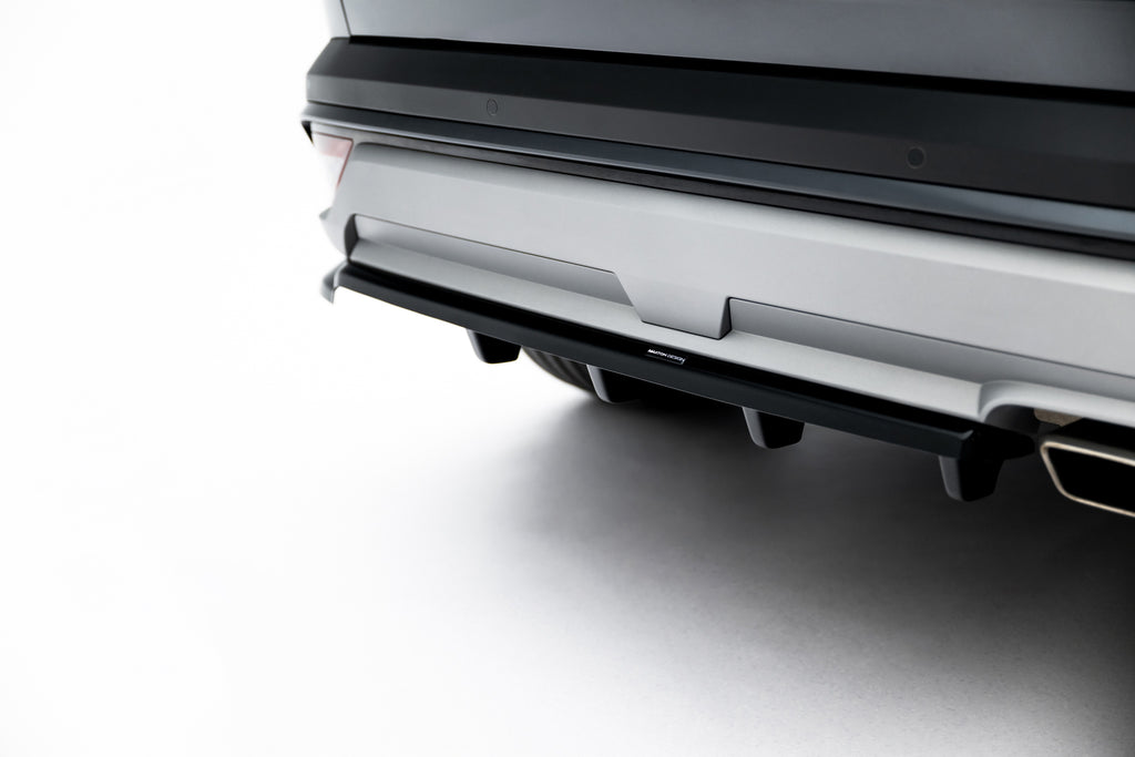 Maxton Design Street+ Mittlerer Diffusor RACE passend für Hyundai Tucson Mk4 Facelift schwarz Hochglanz