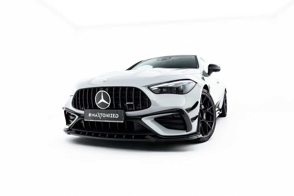 Maxton Design Street+ Spoilerlippe Front Ansatz passend für Mercedes-AMG CLE 53 Aero C236 schwarz Hochglanz