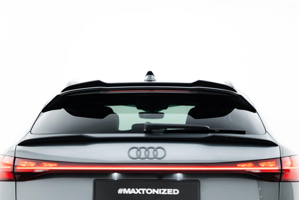 Maxton Design Höher Heckspoiler Lippe Audi SQ5 / Q5 S-Line Sportback Mk3 Schwarz Hochglanz