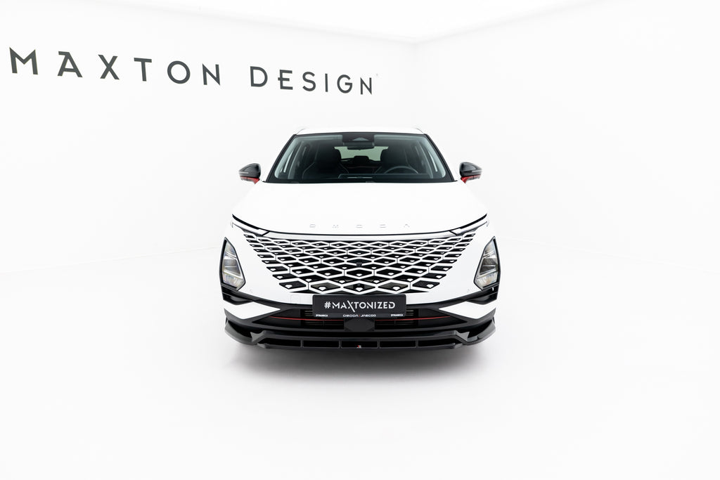 Maxton Design Street+ Spoilerlippe Front Ansatz passend für Omoda 5 Mk1 schwarz Hochglanz