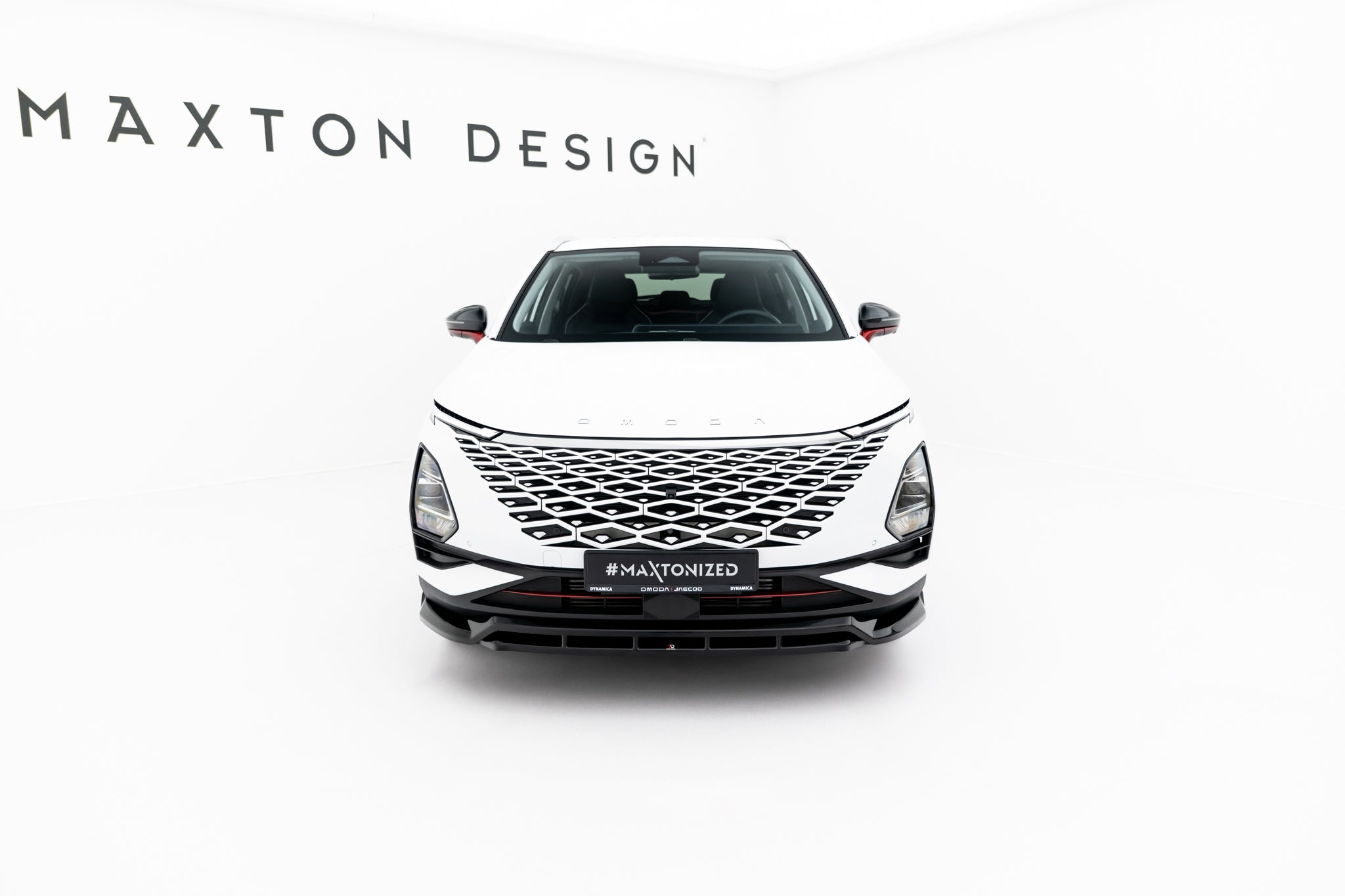 Maxton Design Street+ Spoilerlippe Front Ansatz passend für Omoda 5 Mk1 schwarz Hochglanz
