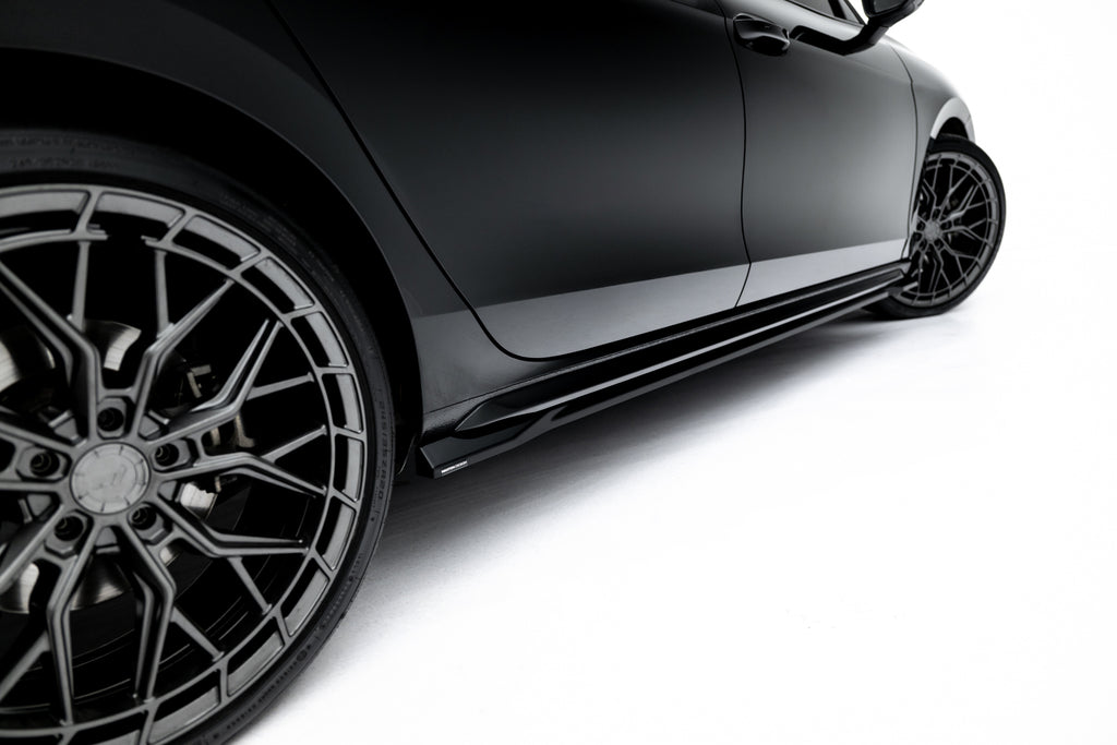 Maxton Design Street+ Seitenschweller Leisten passend für V.1 passend für Skoda Superb Sportline Mk4 schwarz Hochglanz