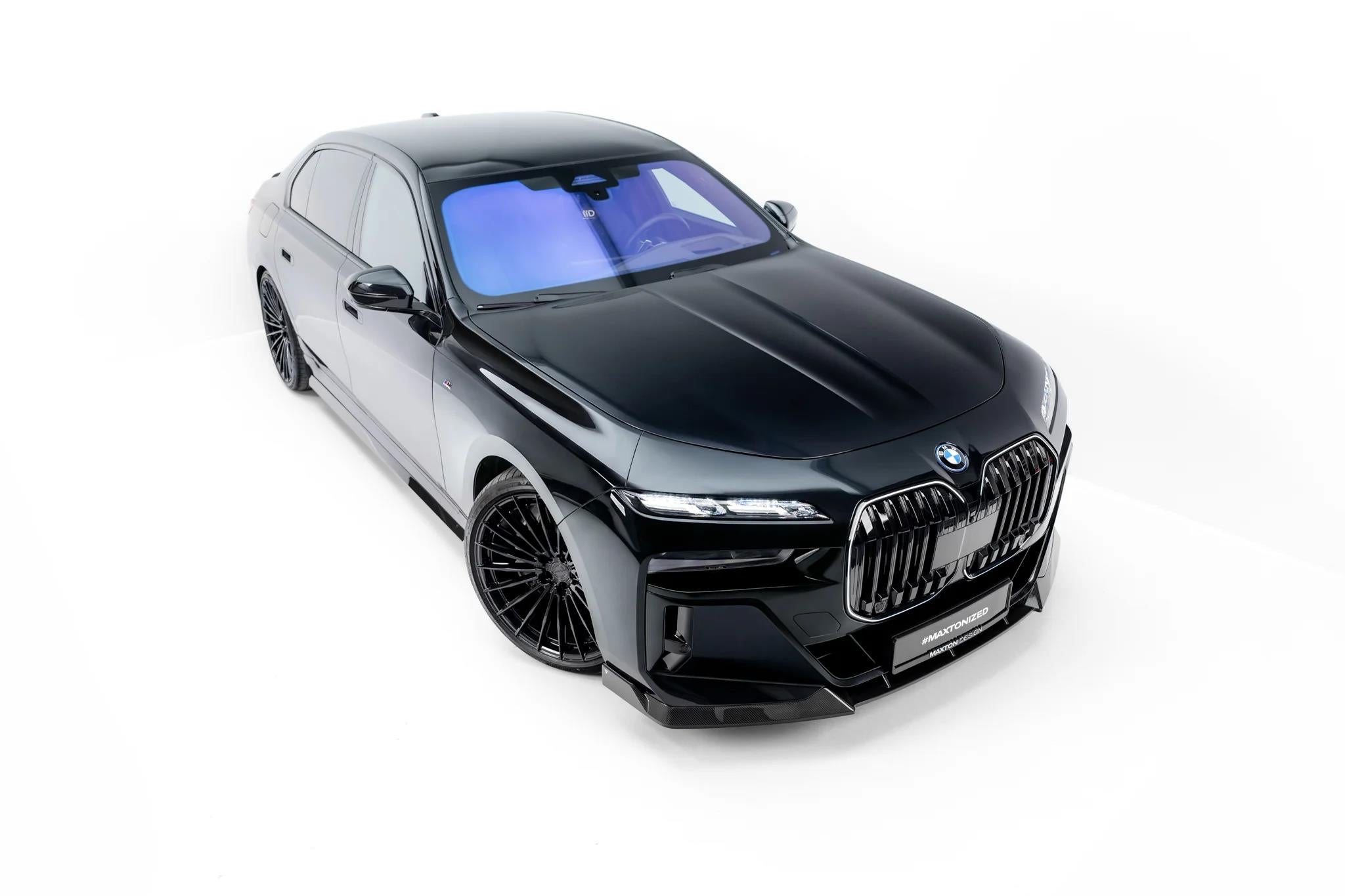 Maxton Design Prepreg Carbon Fiber Street+ Spoilerlippe Front Ansatz Passend für Bmw 7 M-Paket / M760e / I7 M-Paket G70