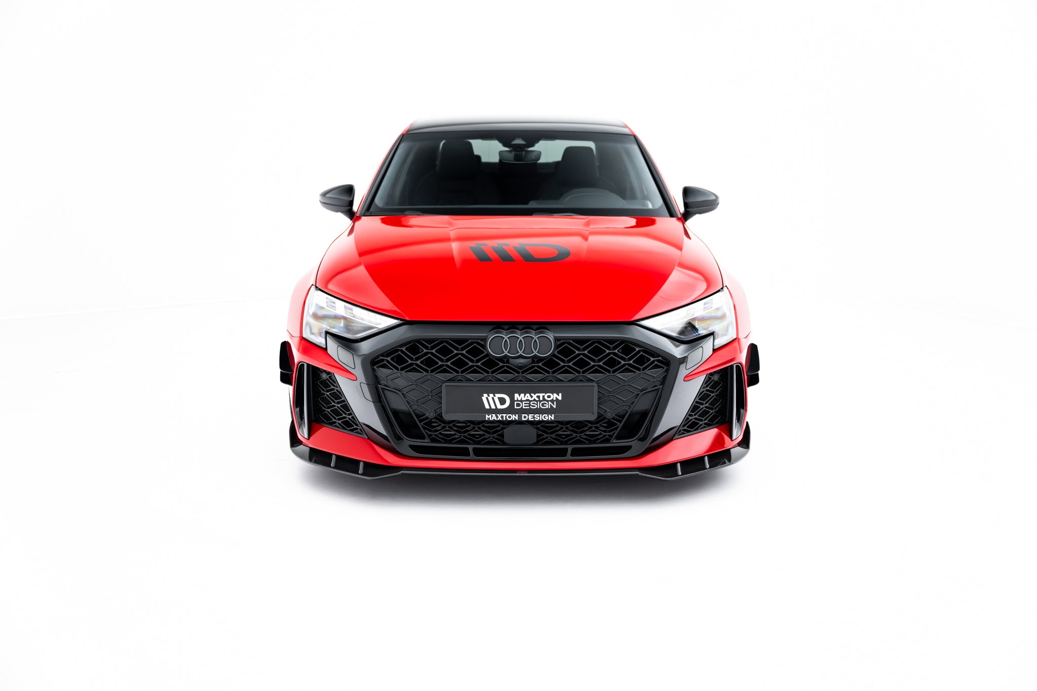 Maxton Design Prepreg Carbon Fiber Street+ Spoilerlippe Front Ansatz passend für Audi RS3 Limousine / Sportback 8Y Facelift