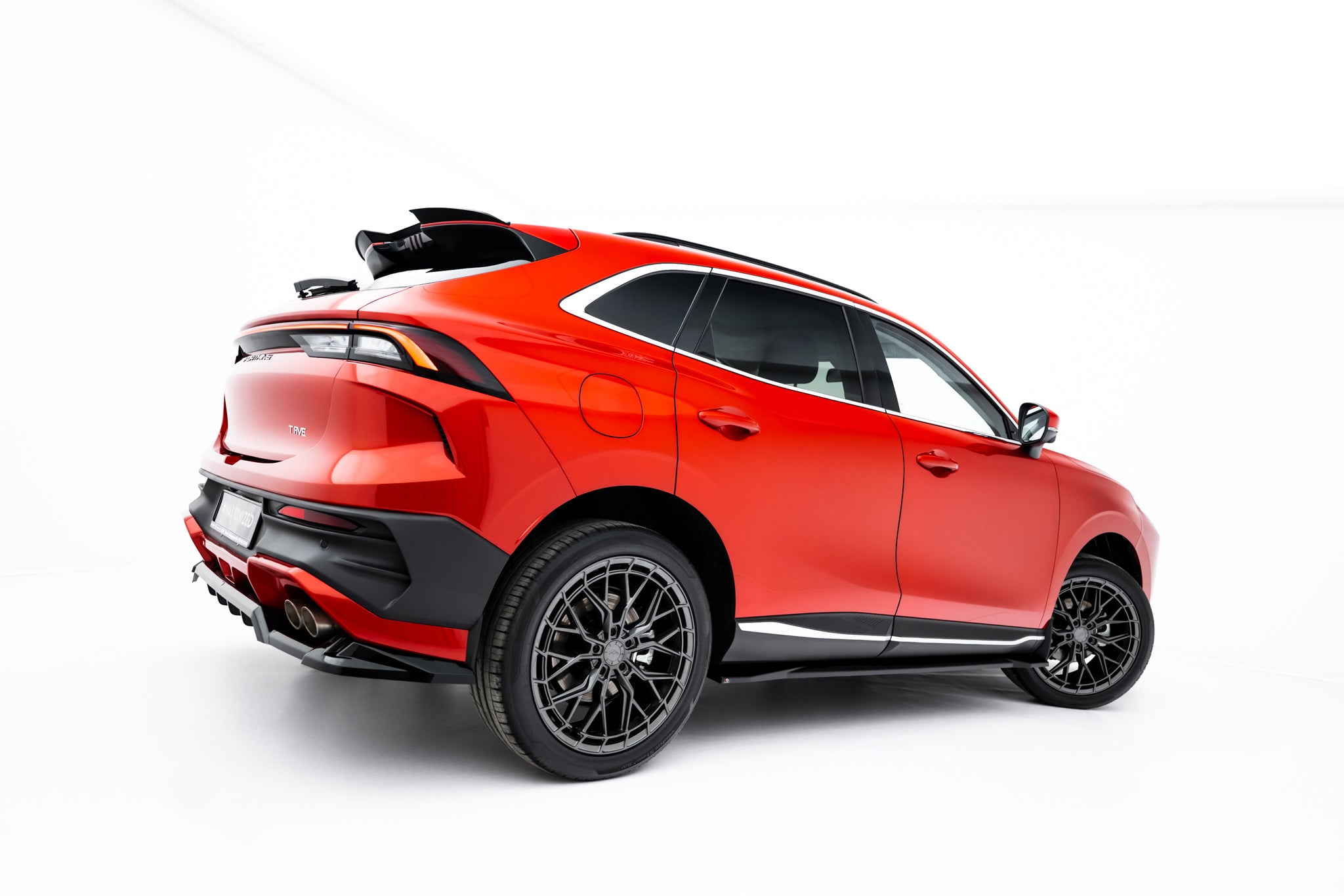 Maxton Design Street+ Seitenschweller Leisten passend für Forthing T-Five Mk1 schwarz Hochglanz