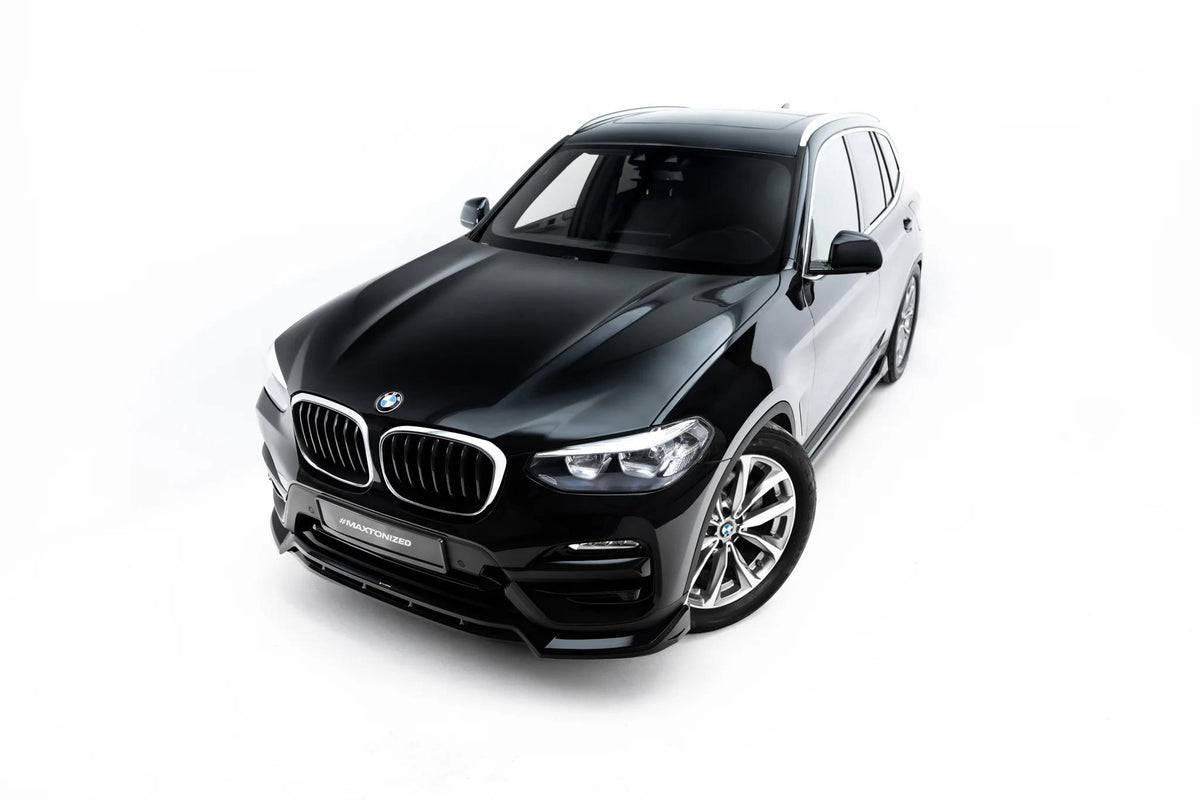 Maxton Design Frontspoiler für BMW X3 G01 [2017-2021] | Schwarz Hochglanz | ABS-Kunststoff