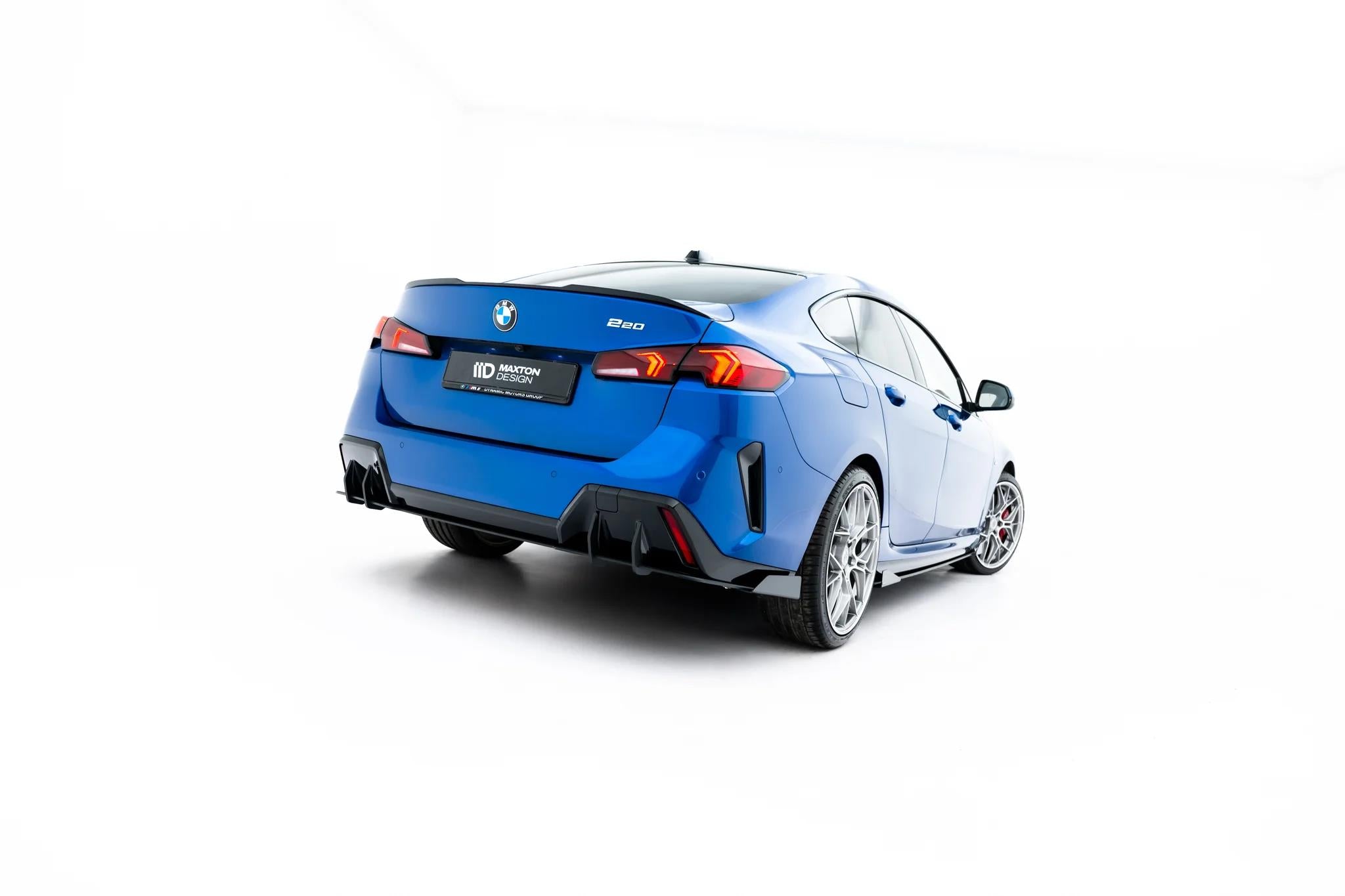 Maxton Design Street Pro Heckschürze + Flaps passend für BMW 2 M-Paket Gran Coupe F74 schwarz Hochglanz
