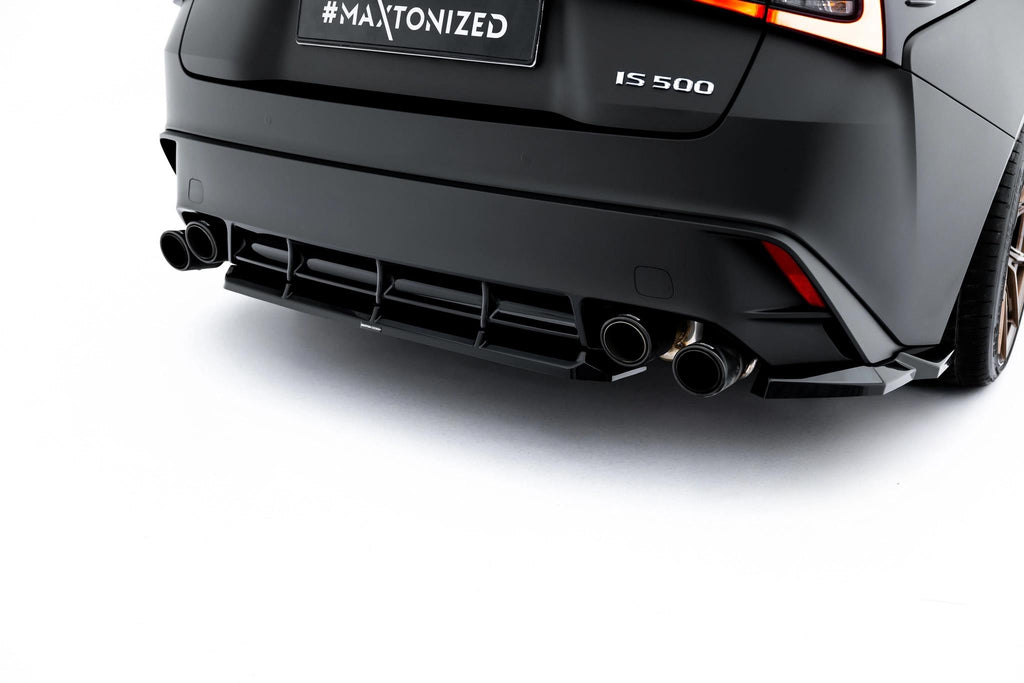 Maxton Design Heckansatz Lexus IS 500 Mk3 Facelift 2 (XE30) schwarz Hochglanz für Lexus IS Mk3(XE30) Facelift 2