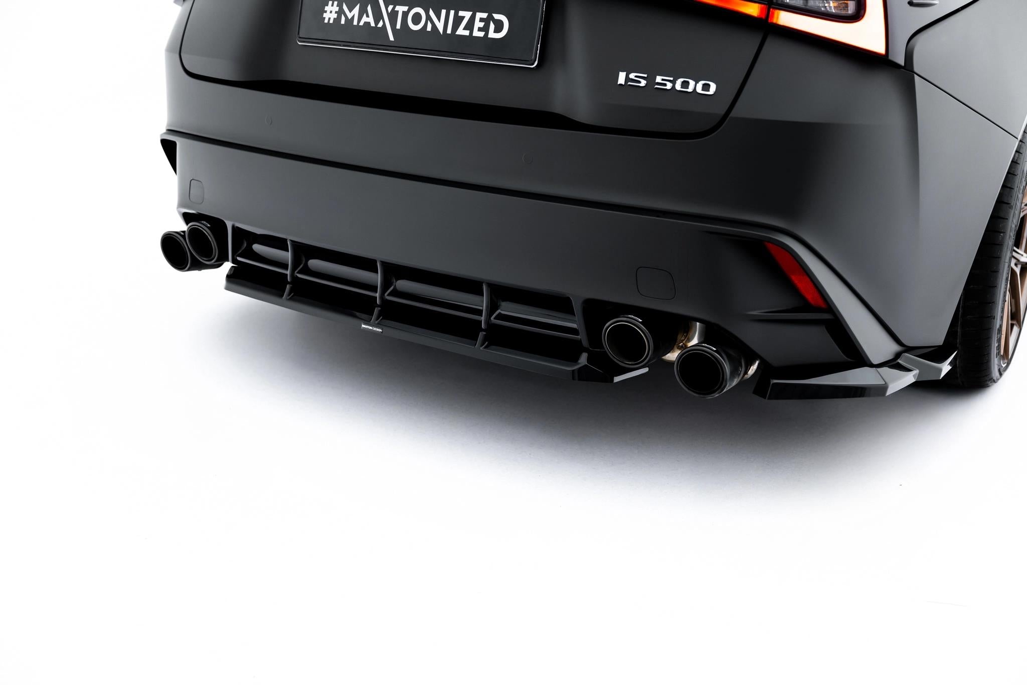 Maxton Design Heckansatz Lexus IS 500 Mk3 Facelift 2 (XE30) schwarz Hochglanz für Lexus IS Mk3(XE30) Facelift 2