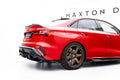 Maxton Design Street+ Mittlerer Diffusor RACE V.2 passend für Audi RS3 Limousine 8Y Facelift schwarz Hochglanz