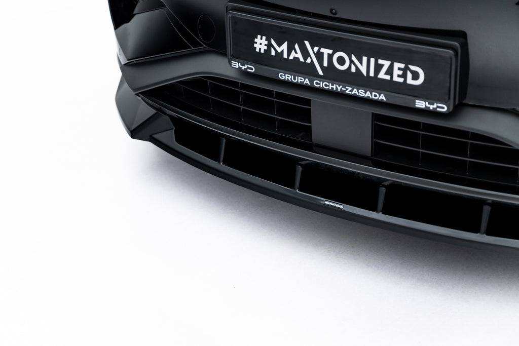 Maxton Design Street+ Spoilerlippe Front Ansatz passend für BYD Sealion 7 Mk1 schwarz Hochglanz