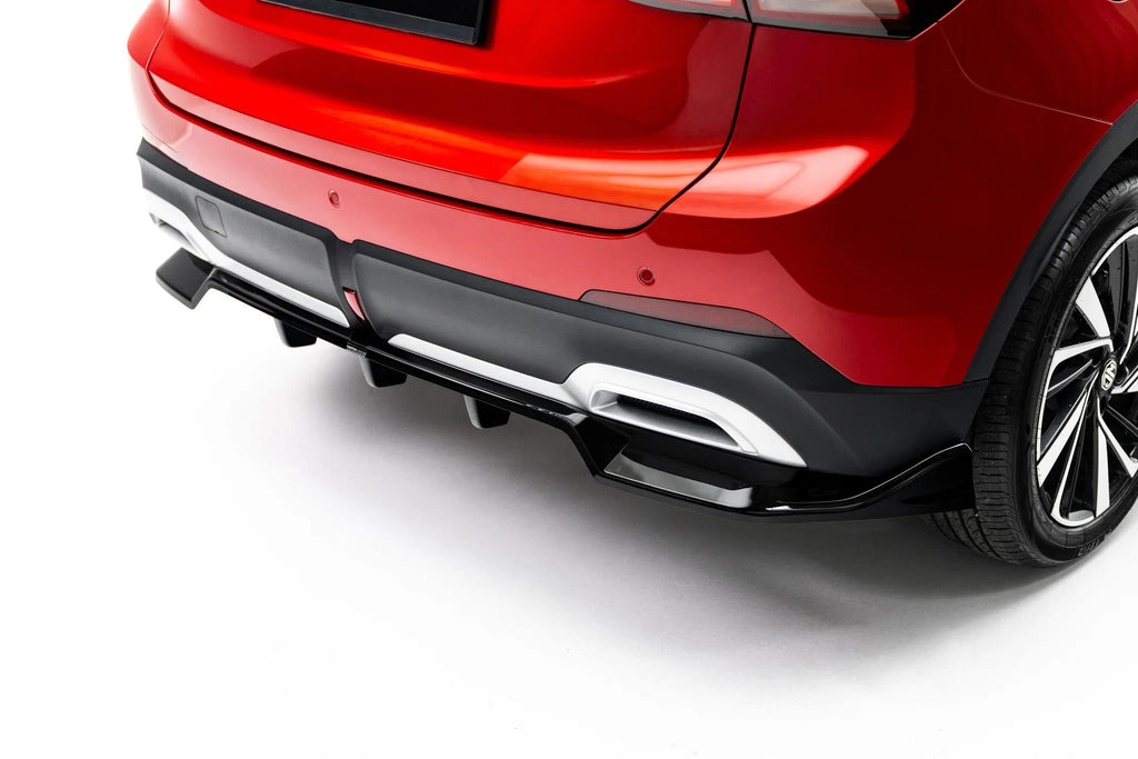 Maxton Design Street+ Mittlerer Diffusor RACE für MG ZS Mk2 [2024-] | Schwarz Hochglanz | ABS-Kunststoff
