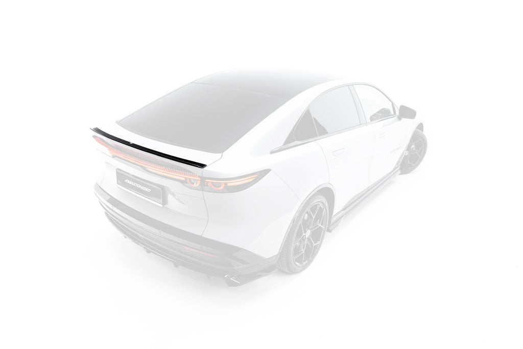 Maxton Design Heckspoiler Lippe für Mazda 6e Mk1 [2024-] | Schwarz Hochglanz | ABS-Kunststoff | mit TTG (eintragungsfrei)