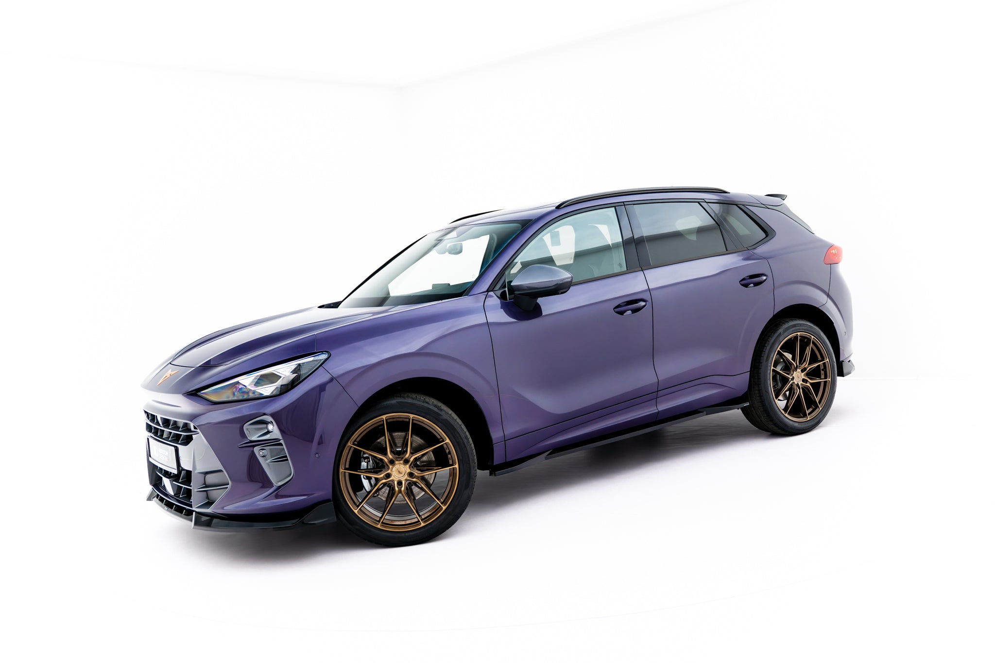 Maxton Design Street+ Seitenschweller Leisten passend für Cupra Terramar Mk1 schwarz Hochglanz