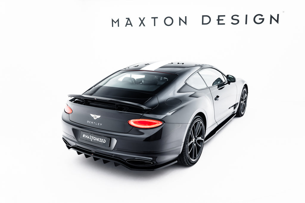 Maxton Design Street+ Seitenschweller Leisten passend für Bentley Continental GT Coupe Mk3 schwarz Hochglanz