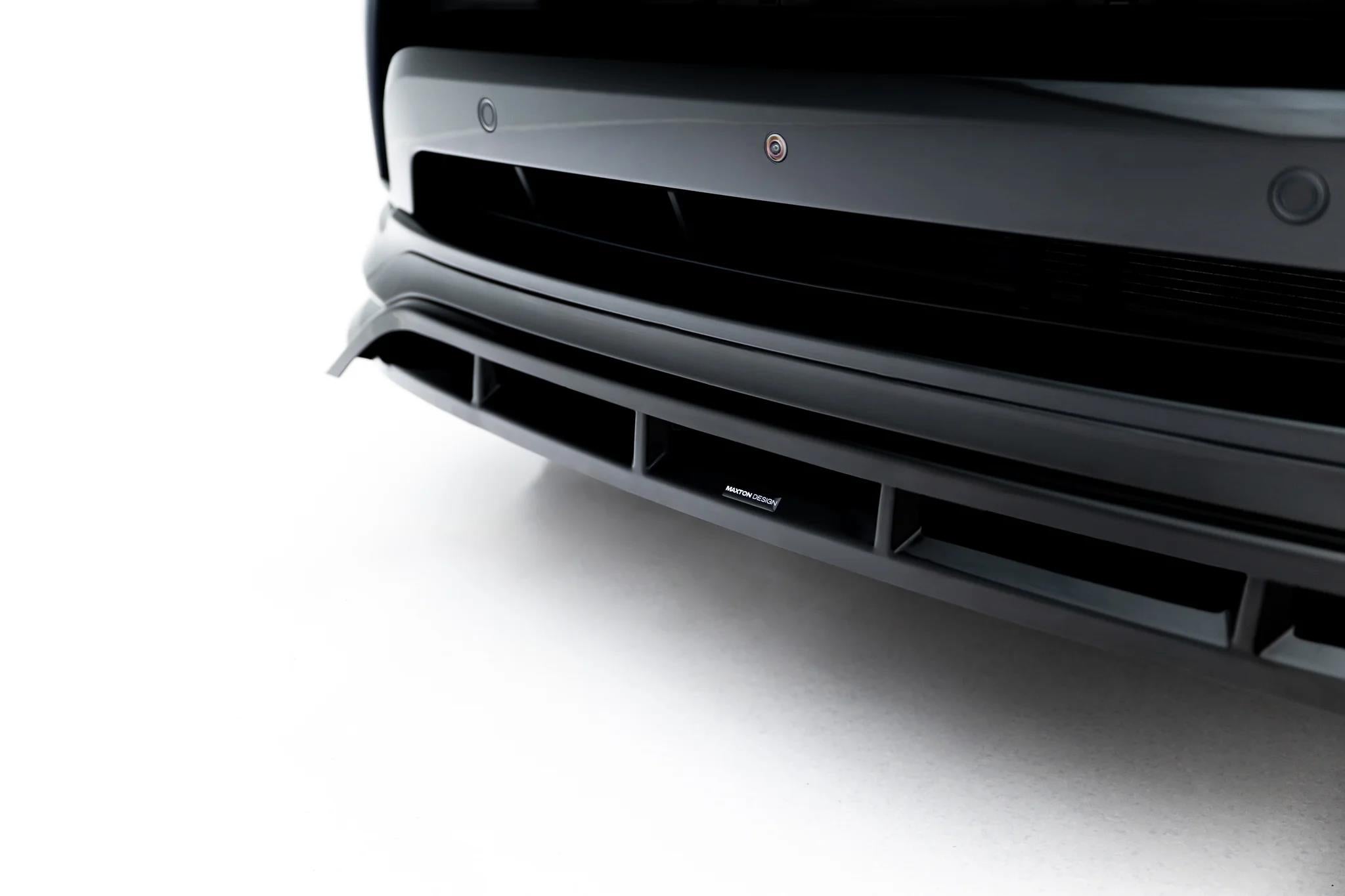 Maxton Design Street+ Spoilerlippe Front Ansatz Passend für Land Rover Discovery Hse Mk5 Facelift Schwarz Hochglanz