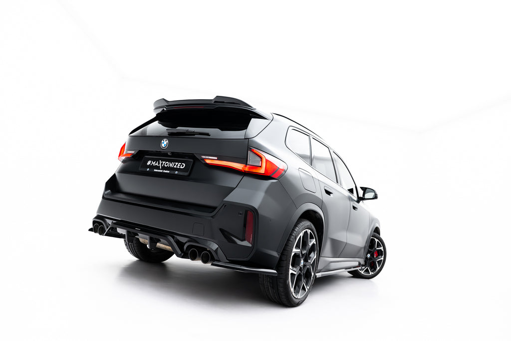 Maxton Design Street+ Mittlerer Diffusor RACE passend für BMW X1 M35i U11 schwarz Hochglanz