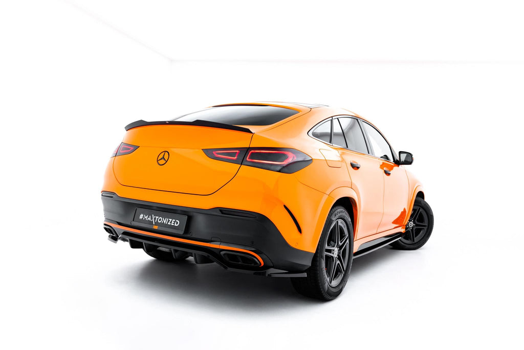 Maxton Design Street+ Mittlerer Diffusor RACE V.2 passend für Mercedes-Benz GLE Coupe AMG-Line C167 / C167 Facelift schwarz Hochglanz