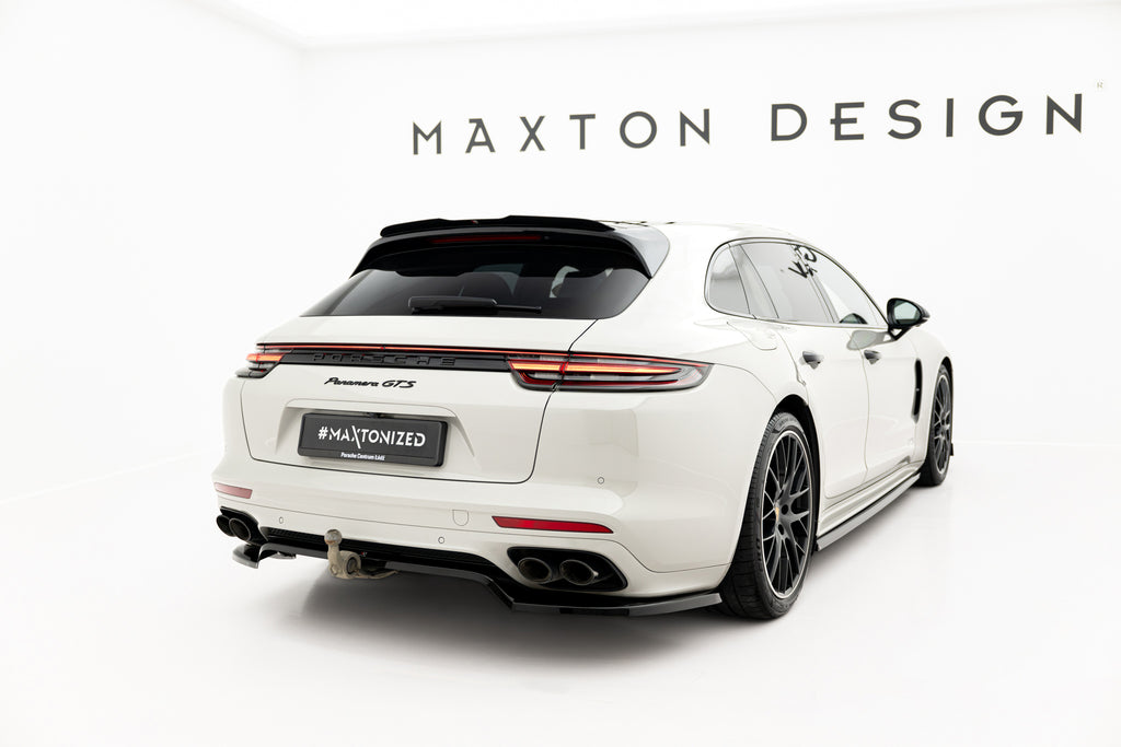 Maxton Design Spoiler CAP passend für Porsche Panamera GTS / 4S / E-Hybrid / Turbo S E-Hybrid Sport Turismo 971 Facelift schwarz Hochglanz