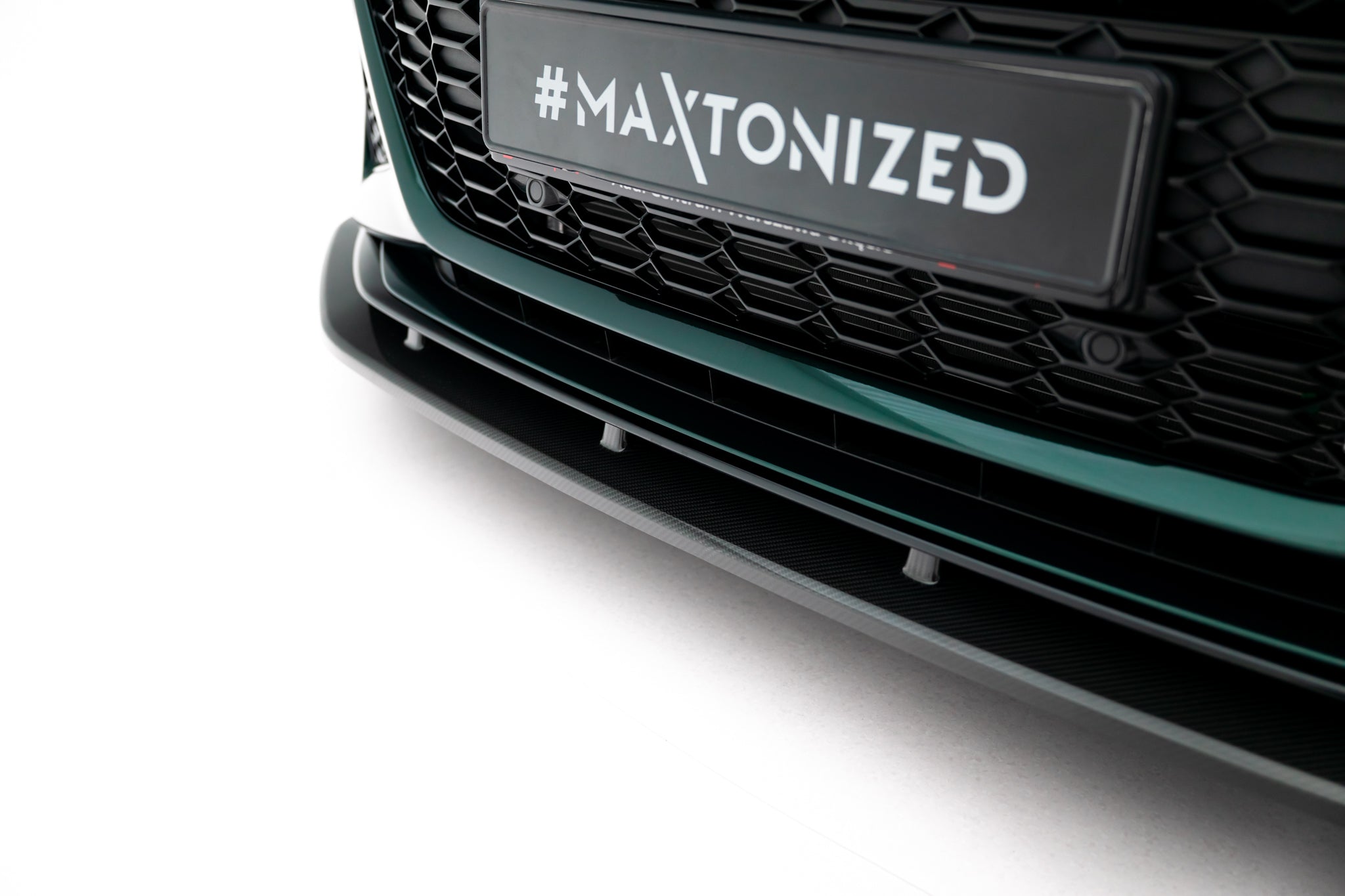 Maxton Design Prepreg Carbon Fiber Street+ Spoilerlippe Front Ansatz passend für Audi RS7 C8