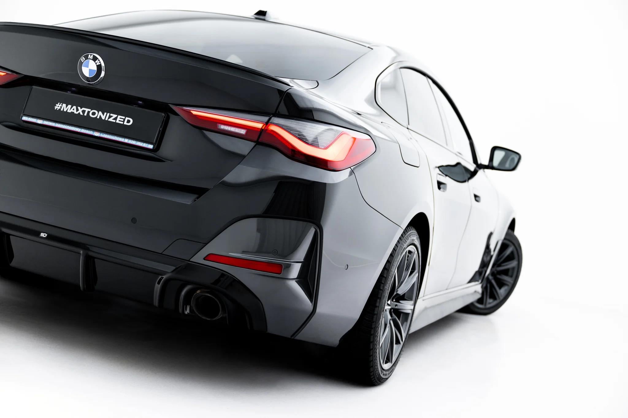 Maxton Design Diffusor Heck Ansatz passend für BMW 4er M-Paket Gran Coupe G26