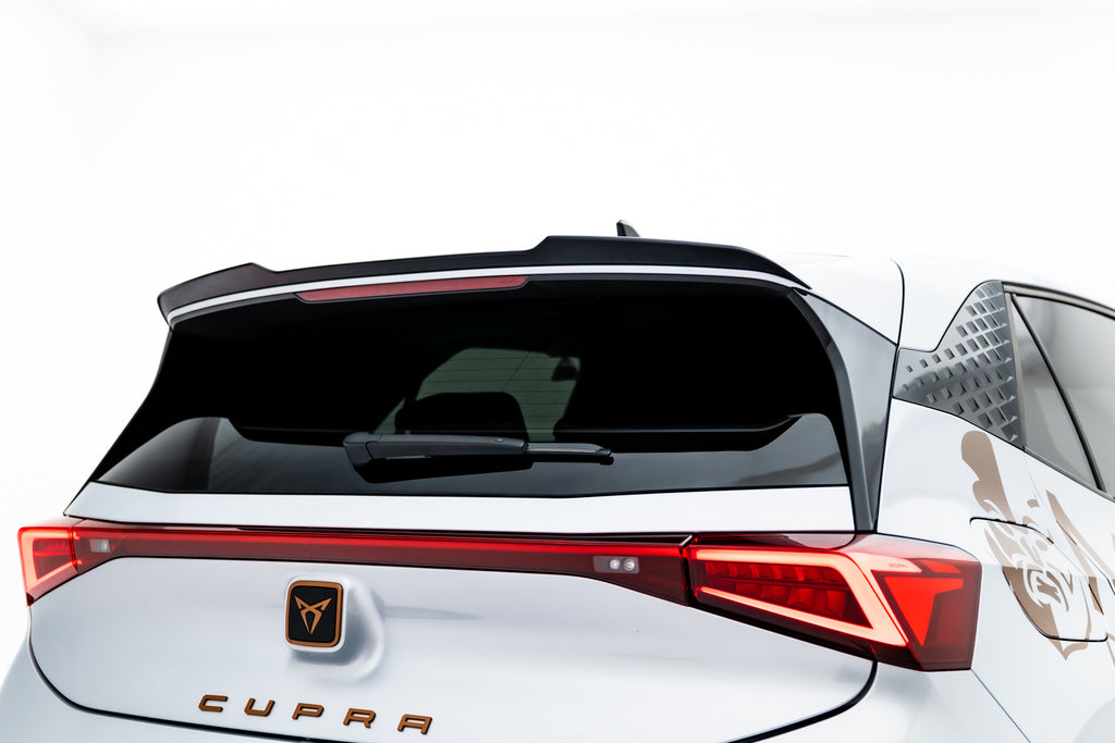 Maxton Design Spoiler CAP passend für Cupra Born Mk1 schwarz Hochglanz