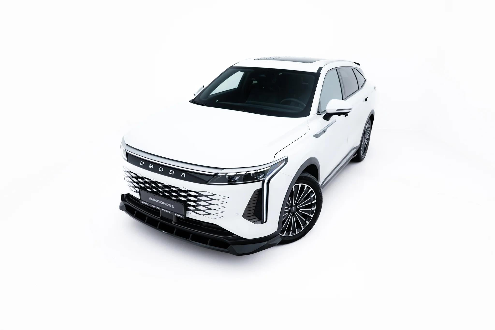 Maxton Design Street+ Spoilerlippe Front Ansatz passend für Omoda 9 Mk1 schwarz Hochglanz