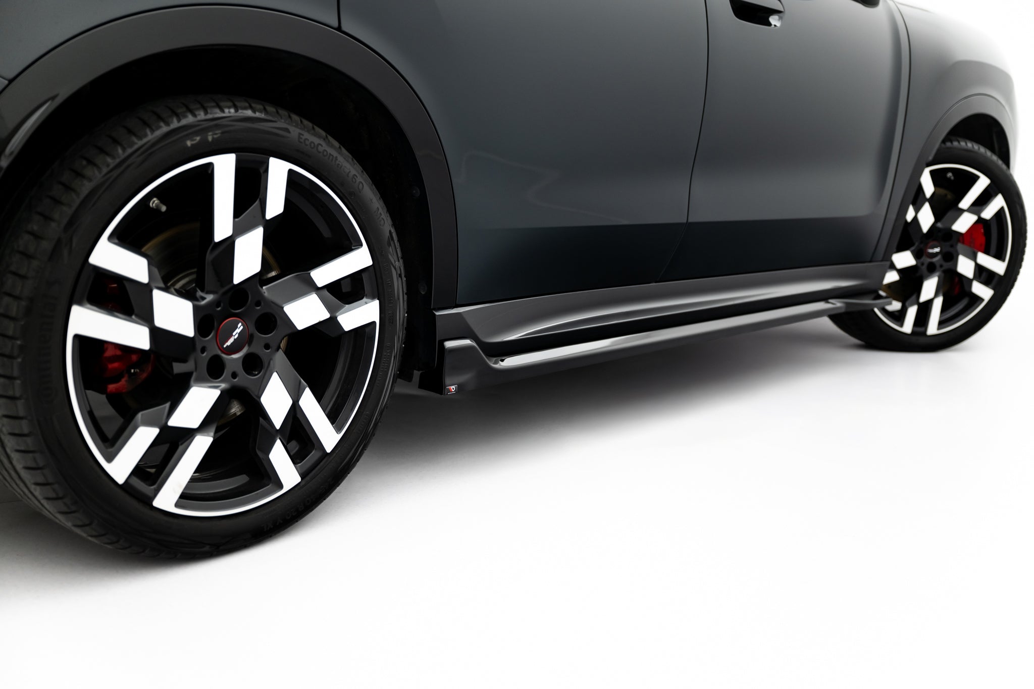Maxton Design Street+ Seitenschweller Leisten passend für Mini Countryman JCW U25 schwarz Hochglanz