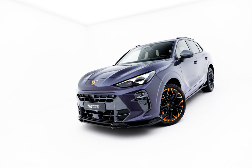 Maxton Design Street+ Spoilerlippe Front Ansatz V.2 passend für Cupra Terramar Mk1 schwarz Hochglanz