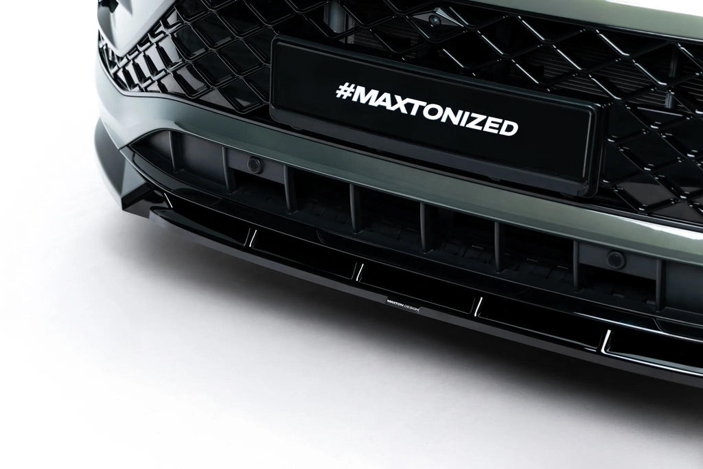 Maxton Design Frontspoiler für Volkswagen Tayron Mk1 [2024-] | Schwarz Hochglanz | ABS-Kunststoff