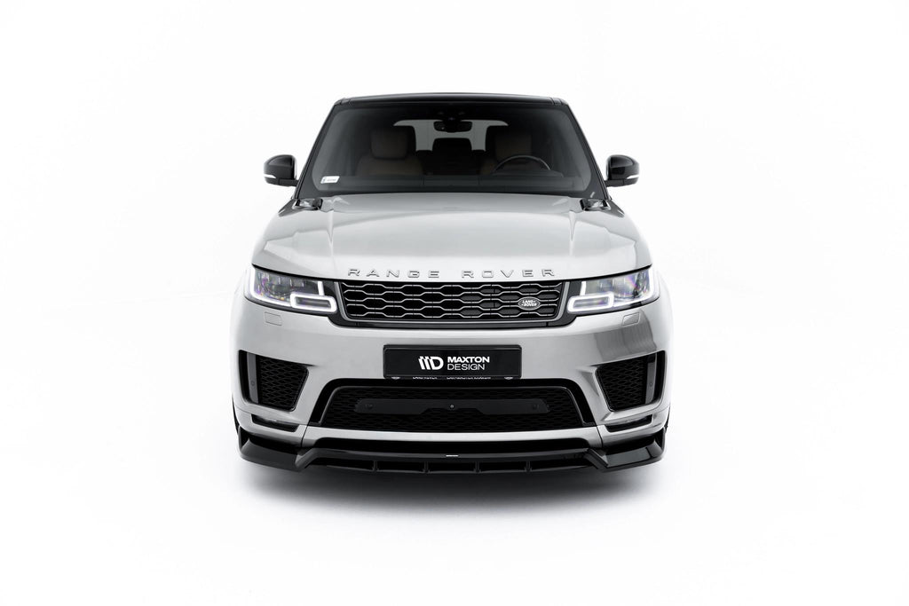 Maxton Design Street+ Spoilerlippe Front Ansatz passend für Land Rover Range Rover Sport Mk2 Facelift schwarz Hochglanz