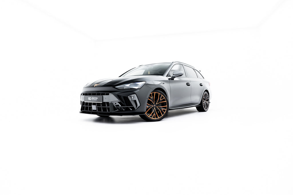 Maxton Design Street Pro Street+ Spoilerlippe Front Ansatz passend für Cupra Leon ST / Hatchback Mk1 Facelift