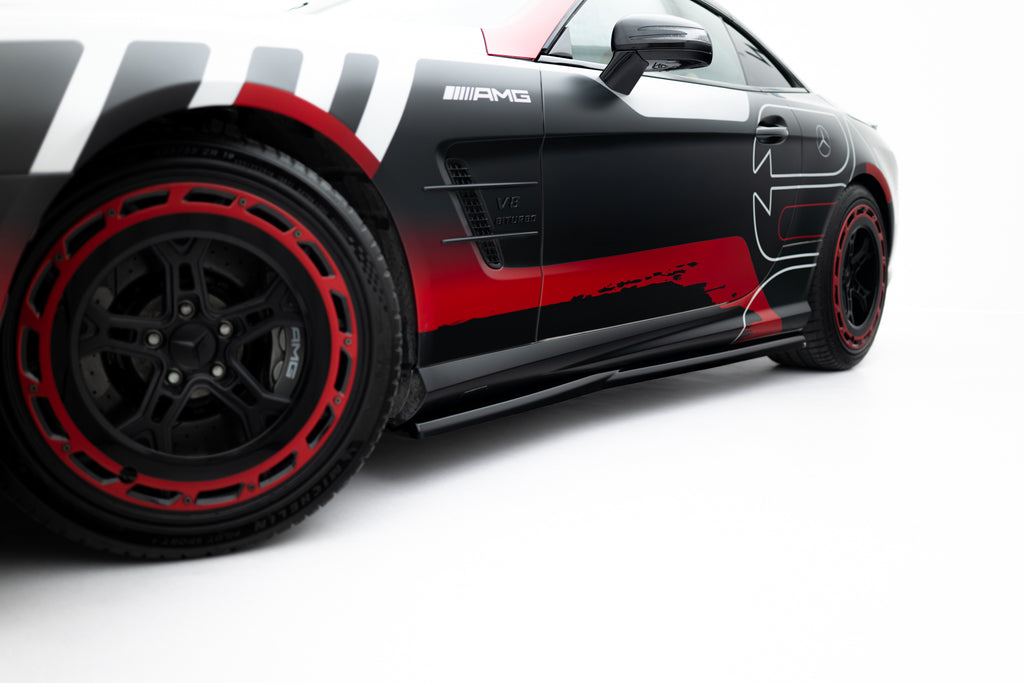 Maxton Design Street+ Seitenschweller Leisten passend für Mercedes-Benz SL 63 AMG R231 schwarz Hochglanz