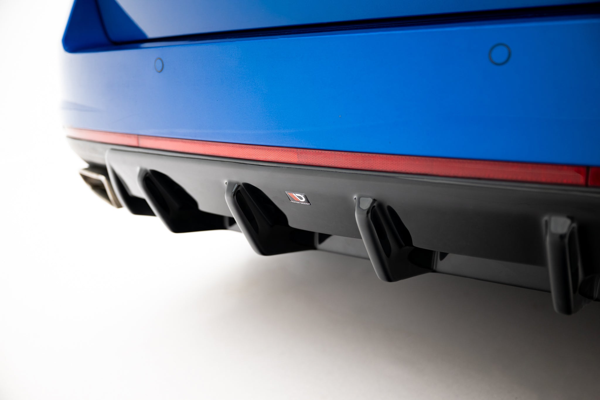Maxton Design Diffusor Heck Ansatz V.1 passend für Skoda Octavia RS Mk3 / Mk3 FL Hatchback / Kombi schwarz Hochglanz