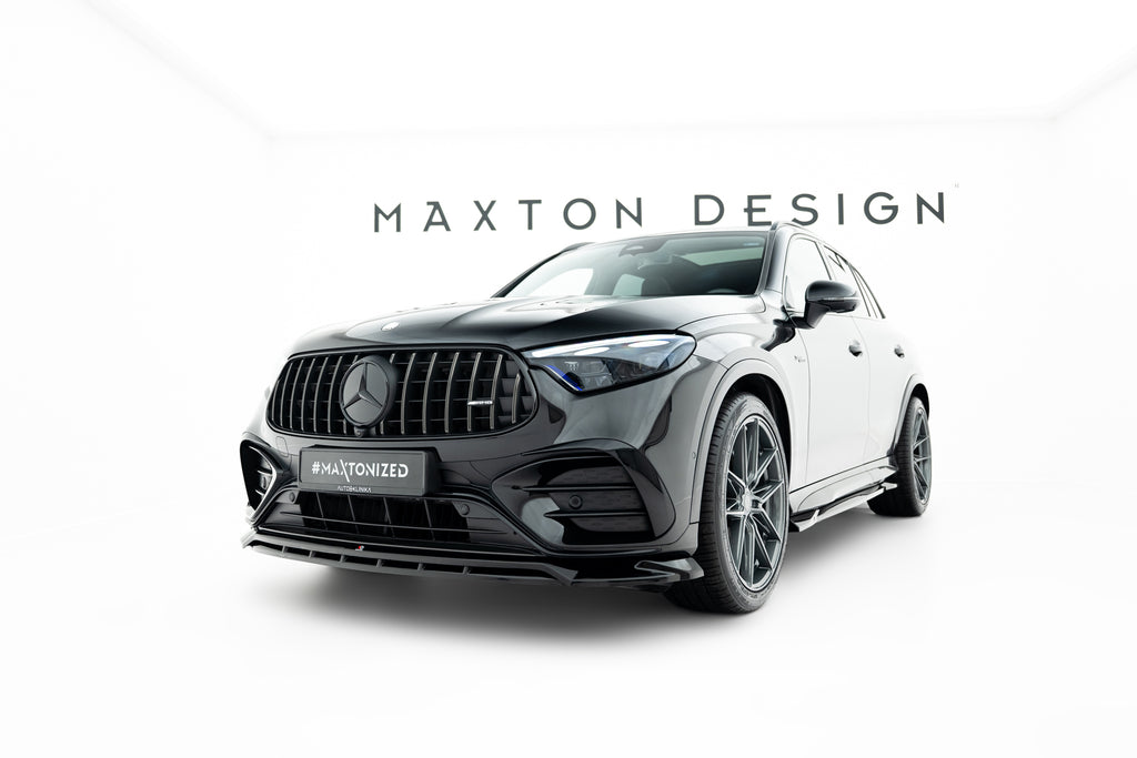 Maxton Design Street+ Spoilerlippe Front Ansatz passend für Mercedes-AMG GLC 43 X254 schwarz Hochglanz