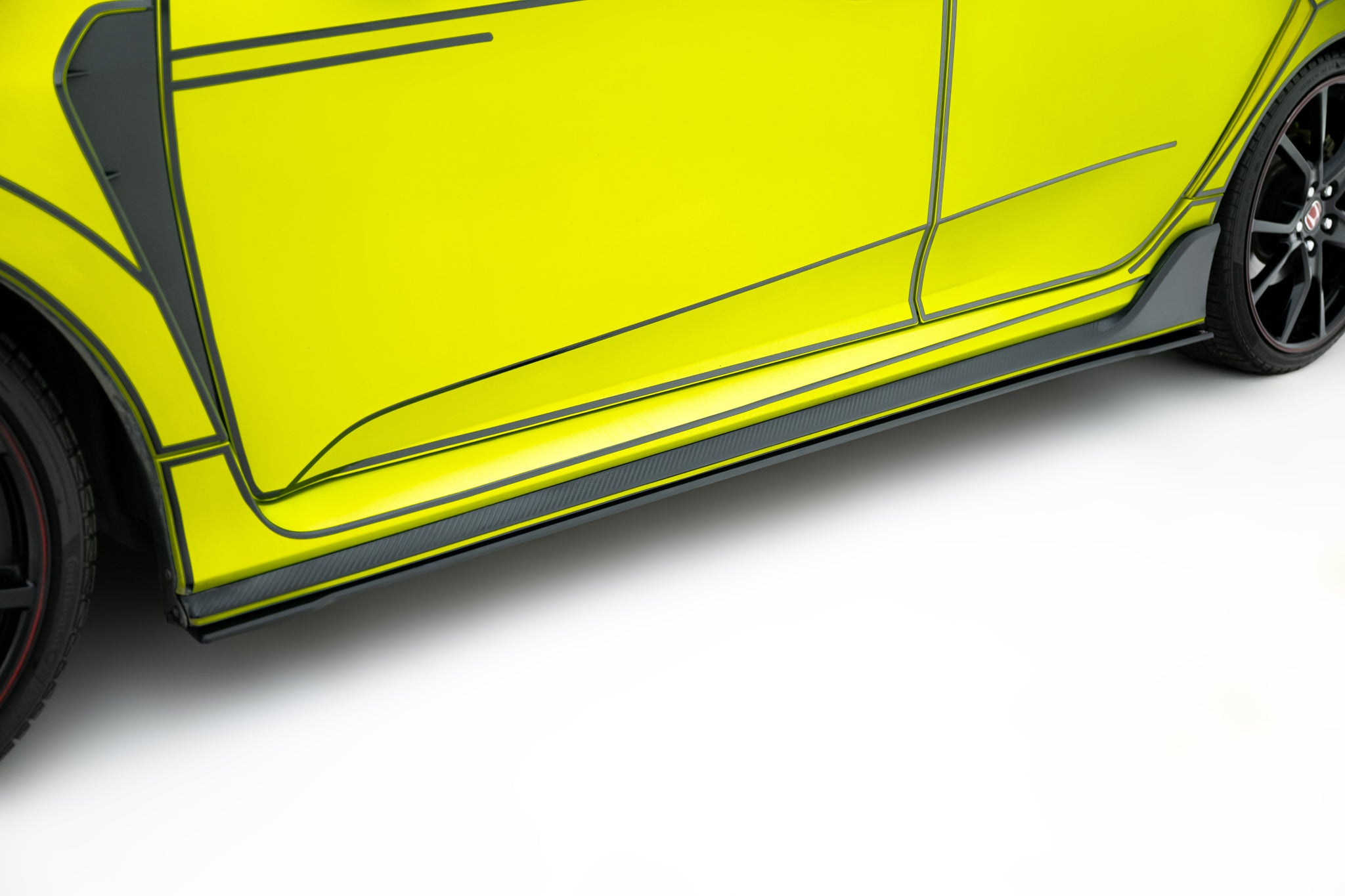 Maxton Design Street Pro Street+ Seitenschweller Leisten V.2 passend für Honda Civic Type-R Mk10 / Mk10 Facelift