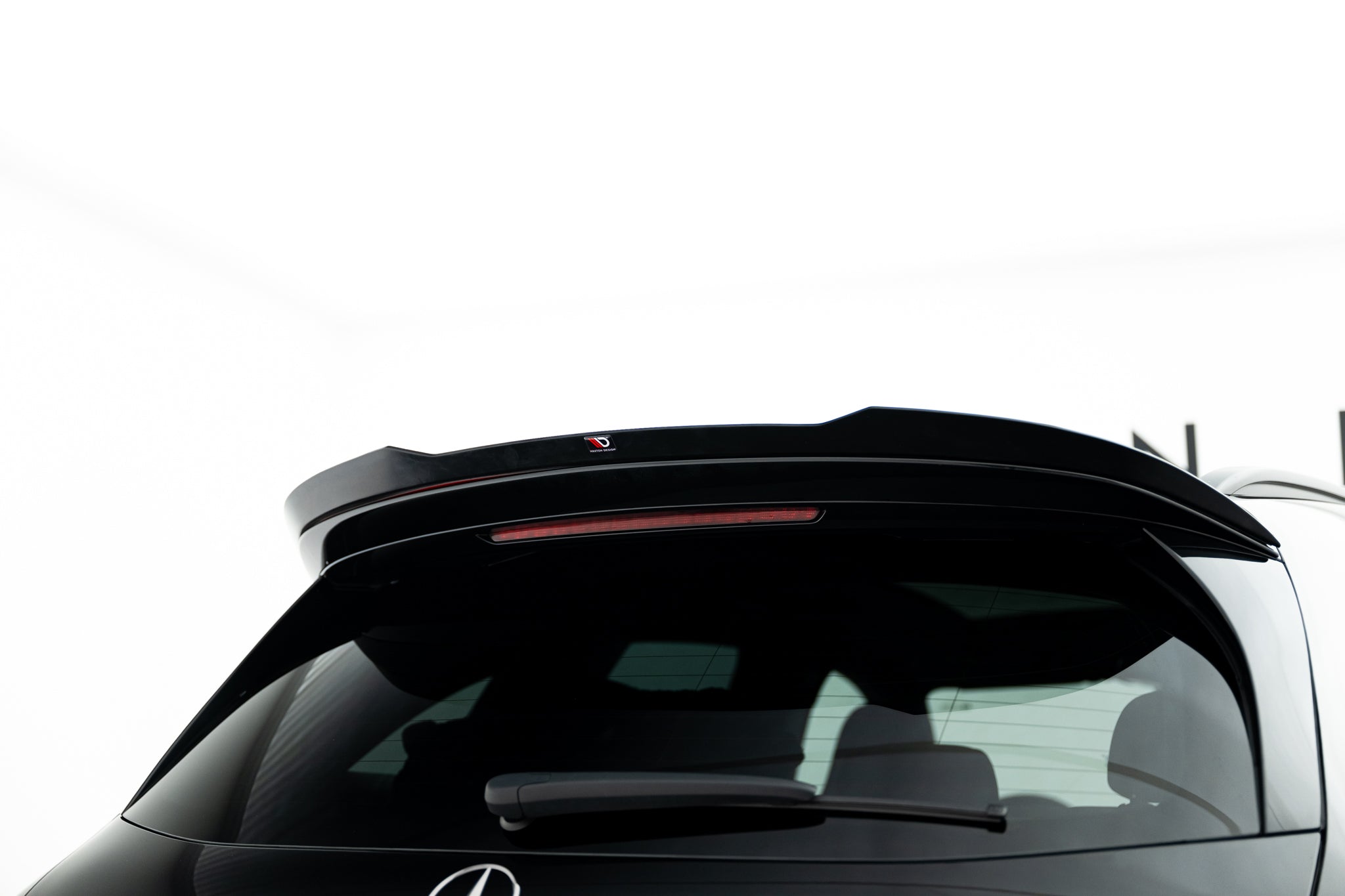 Maxton Design Spoiler CAP passend für Mercedes-AMG GLC 43 X254 schwarz Hochglanz
