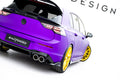 Maxton Design Heck Ansatz Flaps Diffusor V.7 passend für VW Golf R Hatchback Mk8 / Mk8 Facelift schwarz Hochglanz