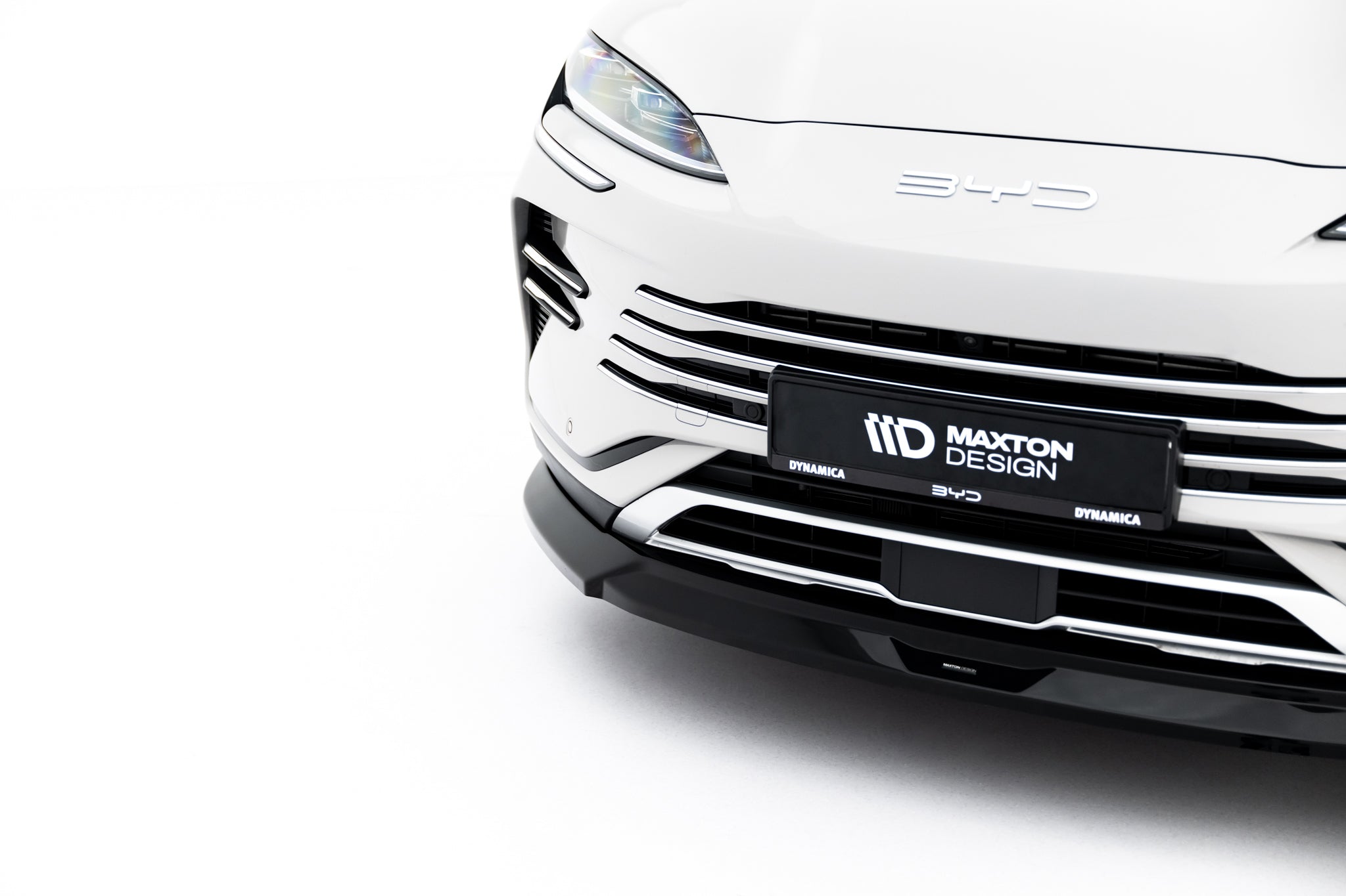 Maxton Design Street+ Spoilerlippe Front Ansatz V.2 passend für BYD Seal U Mk1 schwarz Hochglanz