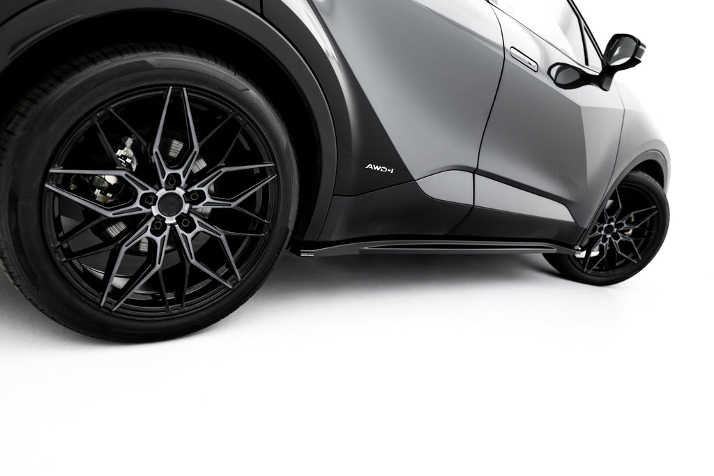 Maxton Design Street+ Seitenschweller Leisten passend für Toyota C-HR Mk2 schwarz Hochglanz