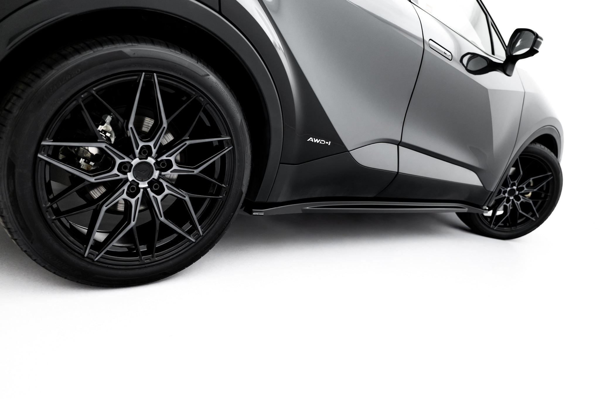 Maxton Design Street+ Seitenschweller Leisten passend für Toyota C-HR Mk2 schwarz Hochglanz
